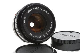 objektiv Canon FD 50mm f/1.8  + adaptér - 2