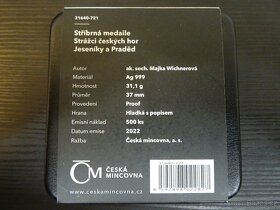 Stříbrná medaile Strážci českých hor - Jeseníky a Praděd - 2