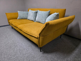 Značkový hořčicový gauč Henders + Hazel - 2