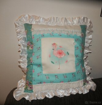 polštářek Plameňák - nové - 2