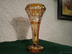 Stará broušená váza Egermann - 2