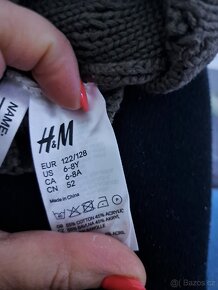 Čepice H&M + rukavice na cca 7-11 let - 2