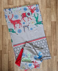 Vánoční povlečení Deers 130x200, 80x80 + prostěradlo - 2