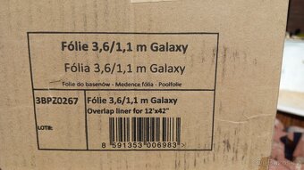 Bazénová fólie galaxie 3,6 / 1,1m - 2