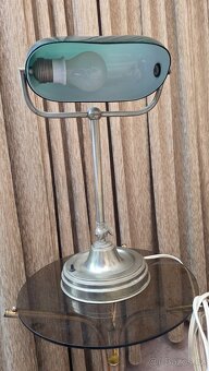 Lampa bankéřka, starožitná lampa - 2