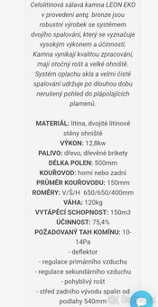 Litinová krbová kamna - 2