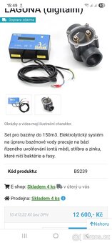 Prodám systém na bezchlorovou úpravu bazenové vody. - 2