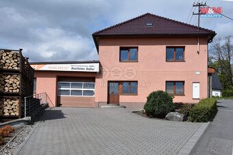 Prodej výrobního objektu s rodinným domem, 1200 m², Spálov - 2