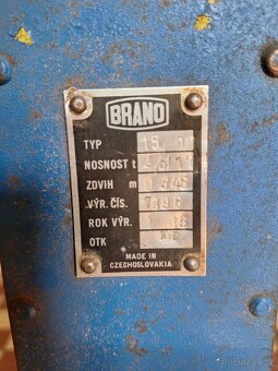 Hřebenový zvedák hever 2.5 t Brano - 2