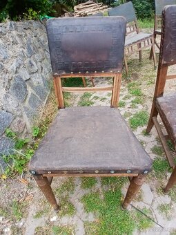 Staré kožené židle - 2