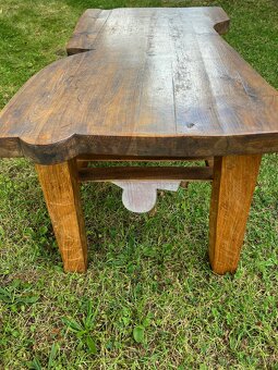 Stolek konferenční, ruční práce, dubový - 2