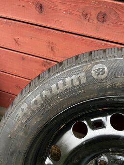Prodám zimni sadu 185/60 R15 na plechových diskách 5x100 - 2
