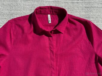 Dámská delší lněná košile, vel. S - 2