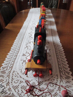 Retro dřevěný vláček - 2