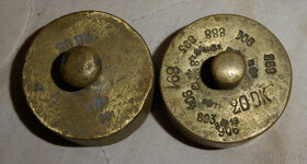 Závaží různé krabičky se závažím, staré pěkné - 2