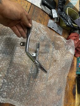 Jawa 250 350 kývačka panelka originál zadní madlo nový chrom - 2