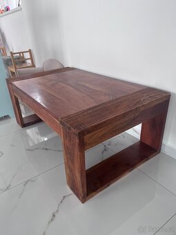 Krásný designový jídelní a konferenční stůl z asijské třešně - 2