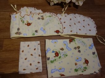 Povlečení do postýlky 4 dílná sada + prostěradlo - 2