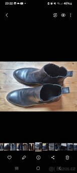 Kožené černé kotníkové nazouvaci boty LASOCKI - 2