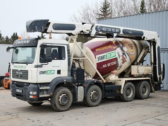 MAN TGA 32.400, 8X4, BETON MIX S DOPRAVNÍKEM 18 METRŮ, 7 CBM - 2