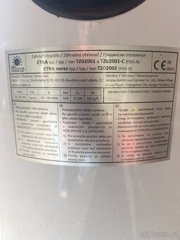 Plynový zahradní ohřívač - 2