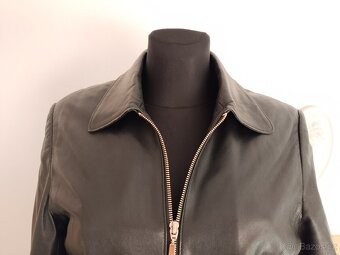 Dámská kožená bunda, vel. M/L, černá, NEW - 2