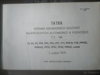 Katalog náhradních dílů TATRA 2 – T148, publikace 518 - 2