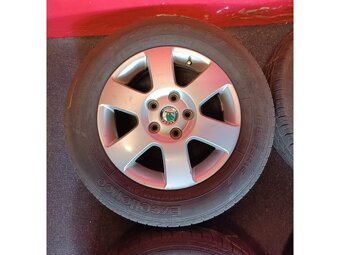 ALU disky Škoda Octavia II 5x112 R15 s letními pneu 195/65 R - 2