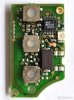 Klíč Škoda Volkswagen originál 1J0959753AH / DA Nový obal k - 2