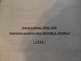 Orig. technický scénář Příliš hlučná samota Hrabal - 2