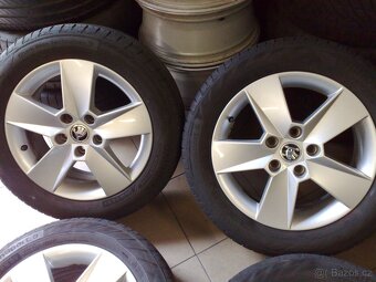 alu kola 5x112 r16 original škoda 205/55/16 - 2