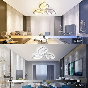 Nové LED stropní svítidlo stmívatelné - 3 listy - 2