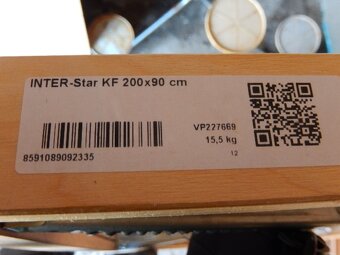 Rošt polohovatelný lamelový Inter-Star KF, 2 kusy, pěkné - 2