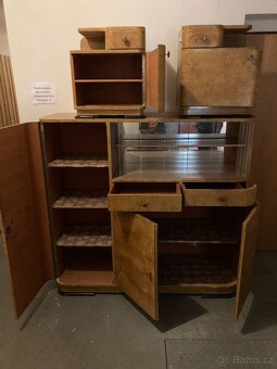 Retro dýhovany nábytek 40.-50. léta - 2