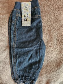 NOVÉ DĚTSKÉ/KOJENECKÉ DŽÍNY VEL. 74 - 2