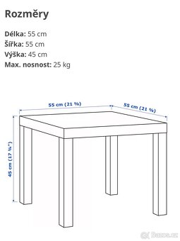 Stolek IKEA Lack - 2