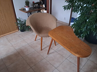křesla a stoleček - 60. léta - 2