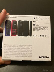 Nokia 105 black - nový, nerozbalený - 2