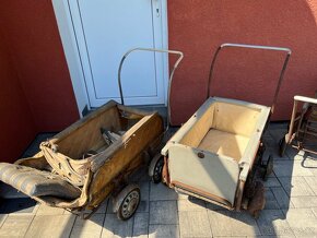 PRODÁM 4x STAROŽITNÝ KOČÁREK K RENOVACI - 2
