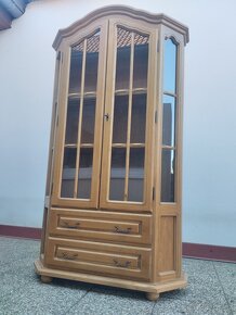 Rustikální vitrína 1ks nebo 2 ks, masív, skříň - 2
