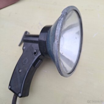 Starožitná hornická svítilna/lampa s baterií - 2