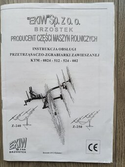 4 paprskový obraceč a shrnovač - 2