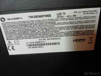 Prodám LED LCD Gogen TWH 32 R360STWEB - 2