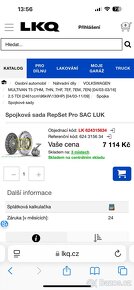 Prodám novou sadu spojky na vw T5 - 2