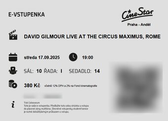 DAVID GILMOUR LIVE AT THE CIRCUS MAXIMUS, ROME - 2