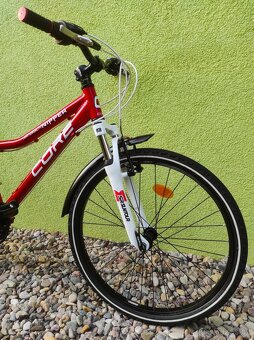 Značkové dětské kolo CORE NIPPER 24" (červená/bílá) - 2