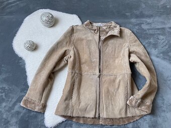 kožená bunda s kožíškem, zn. Marvin Richards, vel. L - 2