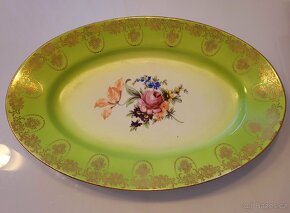 NÁDHERNÝ porcelánový podnos, STARÁ ROLE, 36 cm - 2
