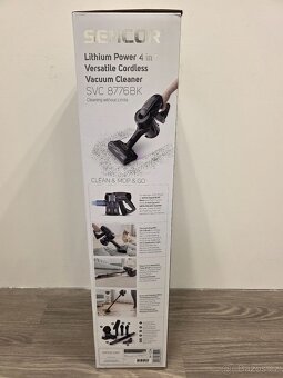 NOVÝ tyčový vysavač Sencor 4v1 SVC 8776BK (Mop, UV) - 2