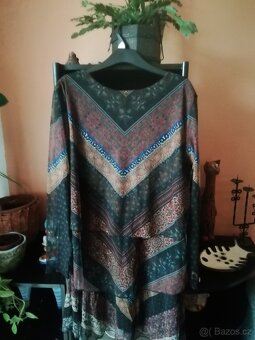 Znač.překrásné šifon.šaty nové s volány,Desigual, Xxl, menší - 2